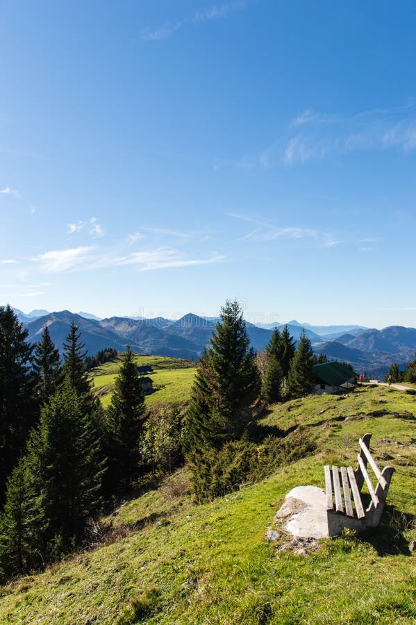 Schafberg Bench stock photography