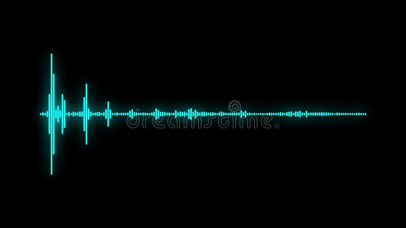 Schallwelleeffekt Digital-Audiospektrums
