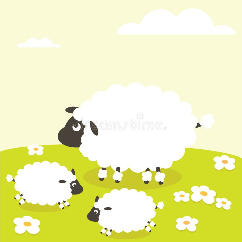 Schapen royalty-vrije illustratie Schapen royalty-vrije illustratie