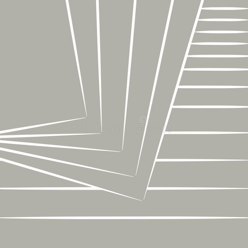 Scharfe Winkel und Linien abstrakte geometrische digitale grau weiß monochrome Vektor stock abbildung