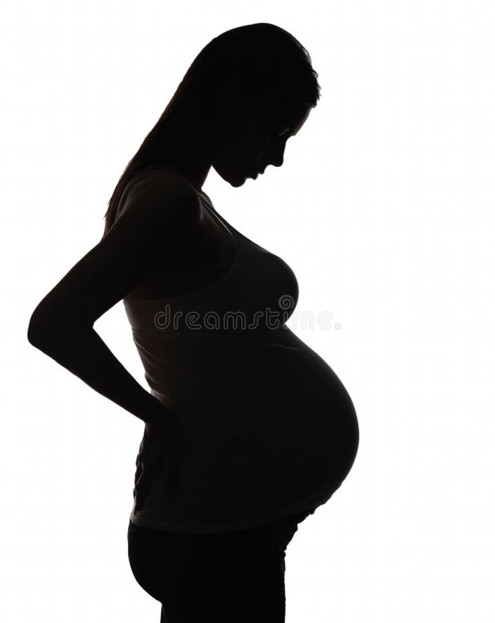 Schattenbild der schwangeren Frau lizenzfreie stockbilder Schattenbild der schwangeren Frau lizenzfreie stockbilder