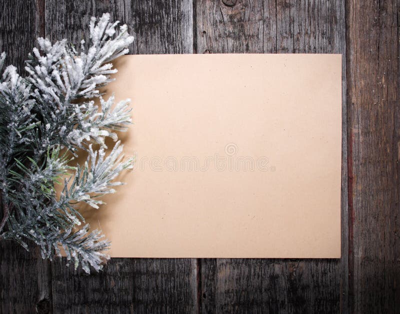 Scheda con l'albero di Natale fotografia stock Scheda con l'albero di Natale fotografia stock