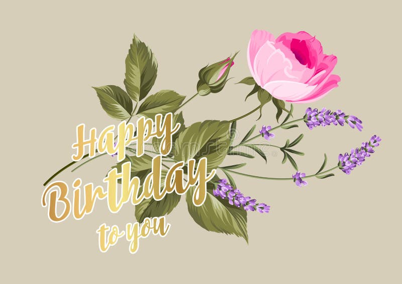 Scheda di buon compleanno illustrazione vettoriale Scheda di buon compleanno illustrazione vettoriale
