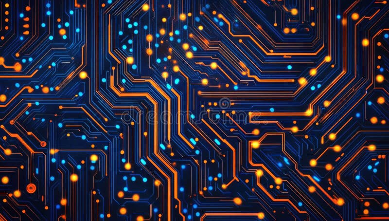 Scheda di circuito generata AIG illustrazione vettoriale