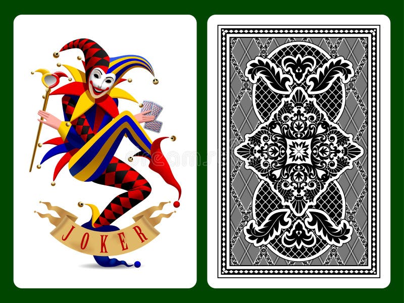 Scheda di gioco del burlone royalty illustrazione gratis Scheda di gioco del burlone royalty illustrazione gratis