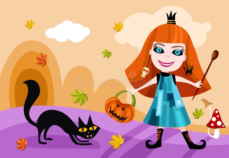 Scheda di Halloween illustrazione vettoriale Scheda di Halloween illustrazione vettoriale