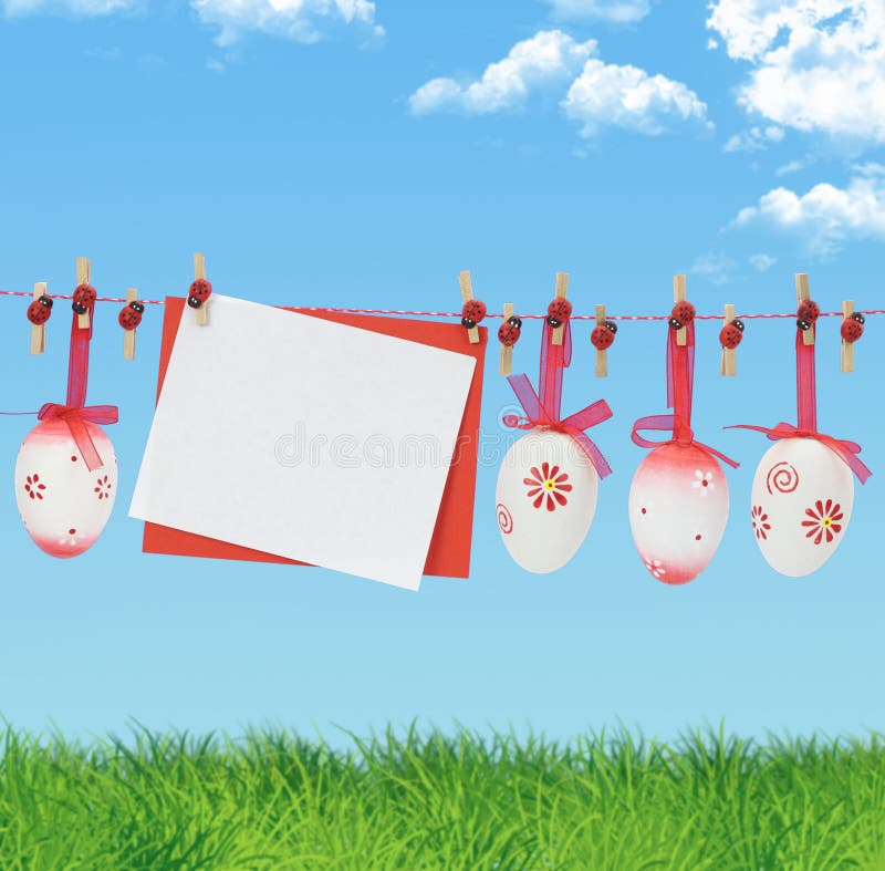 Biglietto di Pasqua fotografia stock libera da diritti