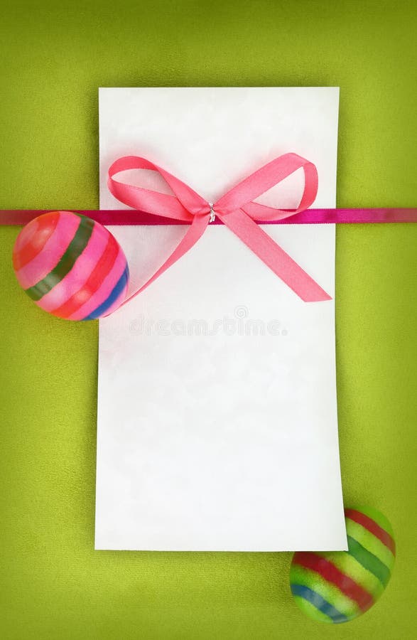 Biglietto di Pasqua fotografia stock libera da diritti