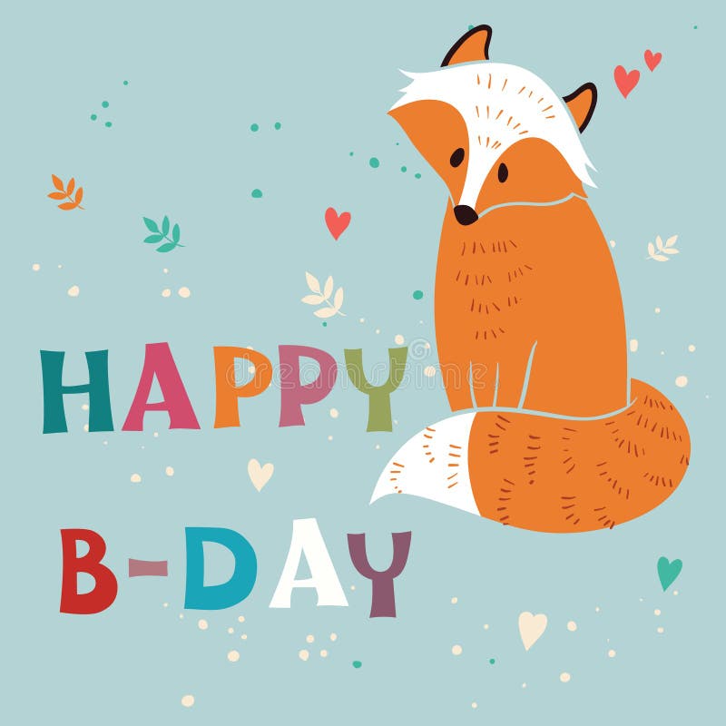 Scheda di vettore di buon compleanno illustrazione di stock