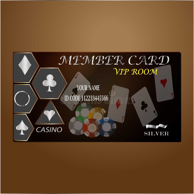 Scheda membro di rivestimento, tipo argento per sale VIP royalty illustrazione gratis