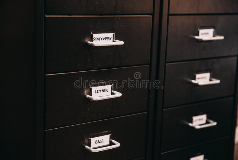 Schedario archivio dell'ufficio immagine stock libera da diritti Schedario archivio dell'ufficio immagine stock libera da diritti