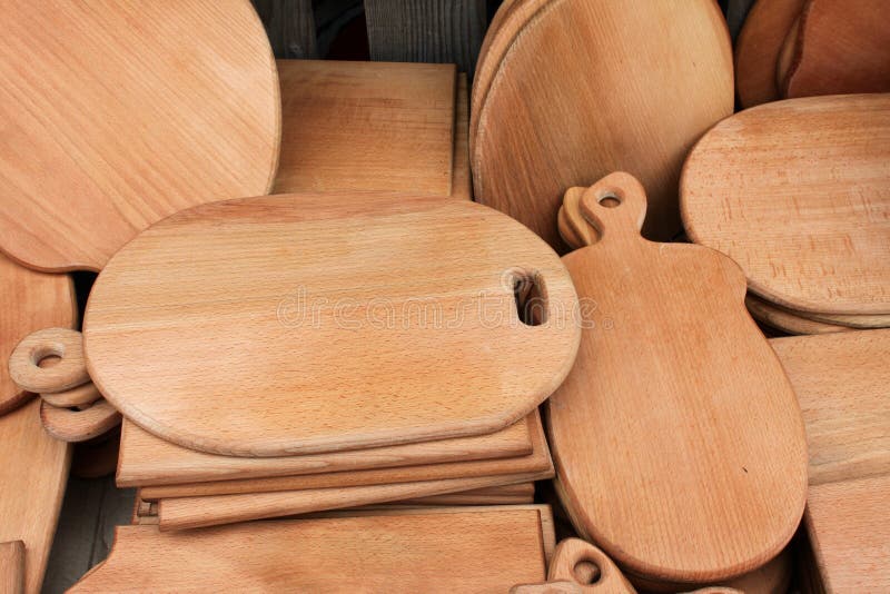 Schede di taglio di legno immagine stock libera da diritti Schede di taglio di legno immagine stock libera da diritti
