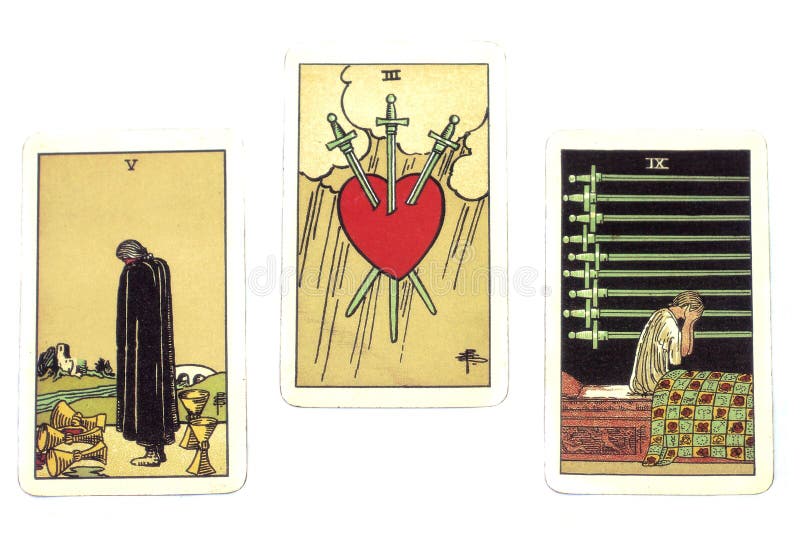 Schede di Tarot fotografia stock libera da diritti Schede di Tarot fotografia stock libera da diritti