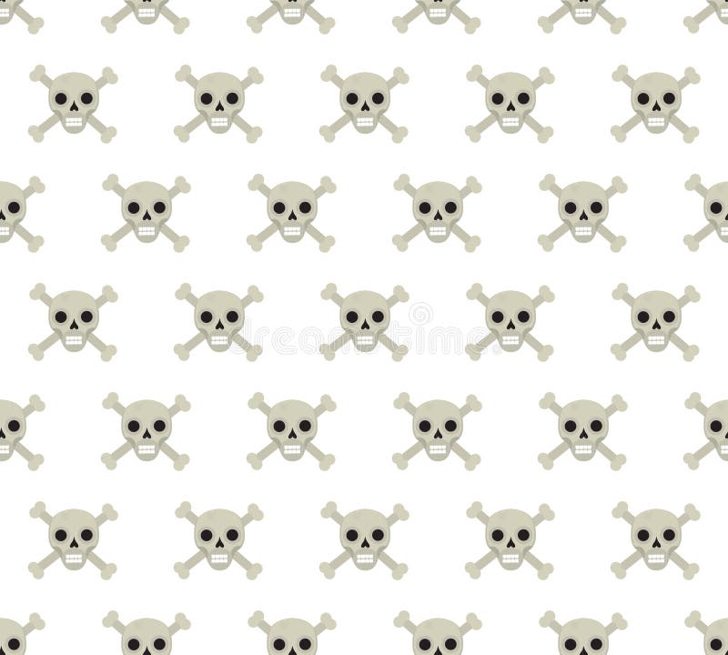 Schedel en beenderen naadloos patroon Skelet die textuur herhalen Schedels eindeloze achtergrond Het concept van Halloween Vector royalty-vrije illustratie Schedel en beenderen naadloos patroon Skelet die textuur herhalen Schedels eindeloze achtergrond Het concept van Halloween Vector royalty-vrije illustratie