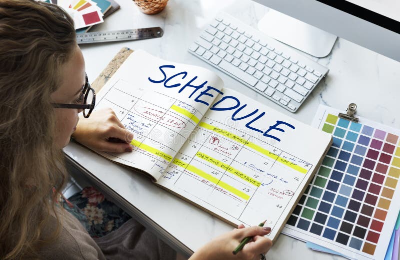 Schedule Activity Calendar Appointment Concept stock image