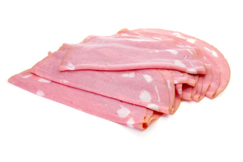 Mortadella BolognaWurst. Italienisches Schweinefleisch. Stockbild