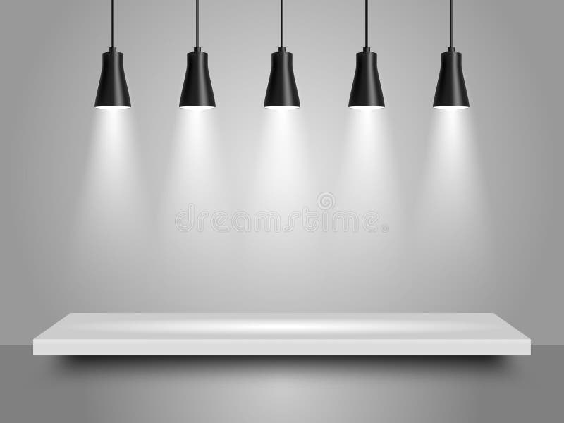 Scheinwerfer vector realistische Illustration vektor abbildung Scheinwerfer vector realistische Illustration vektor abbildung