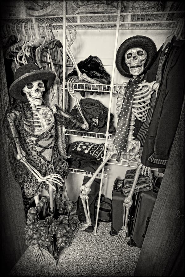 Two skeletons enjoying themselves in someone's closet. Grain intended. Two skeletons enjoying themselves in someone's closet. Grain intended.