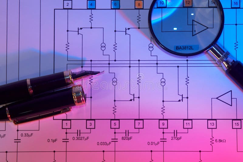 Schema elettrico immagine stock libera da diritti Schema elettrico immagine stock libera da diritti