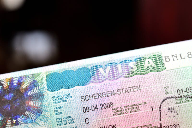 Schengen wiza zdjęcie royalty free Schengen wiza zdjęcie royalty free