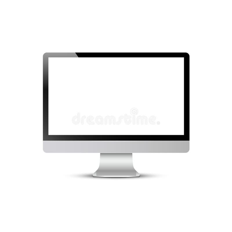 Schermo di computer di vettore illustrazione di stock