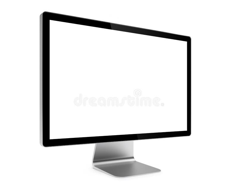 Schermo di computer isolato royalty illustrazione gratis
