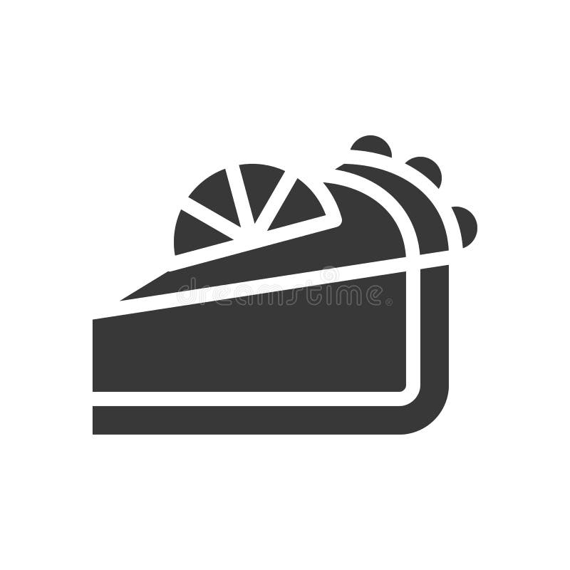 Scherpe citroenkaas, bakkerij en gebakjereeks, glyph pictogram vector illustratie Scherpe citroenkaas, bakkerij en gebakjereeks, glyph pictogram vector illustratie