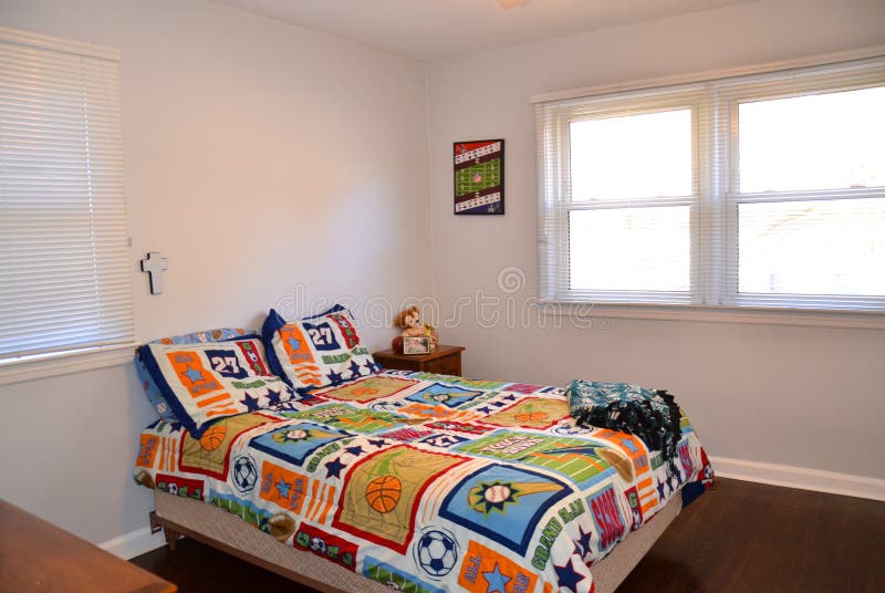 Scherzt Schlafzimmer lizenzfreies stockfoto Scherzt Schlafzimmer lizenzfreies stockfoto