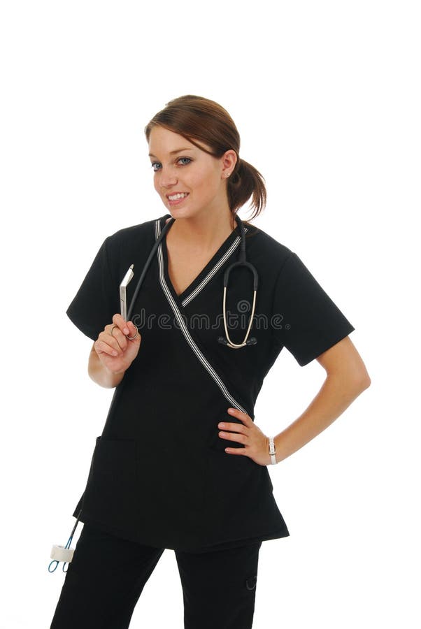 Scheuern Sie Krankenschwester stockfoto Scheuern Sie Krankenschwester stockfoto