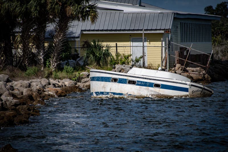 Schiffbruch in Florida stockbilder