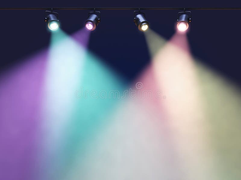 Schijnwerpers stock foto
