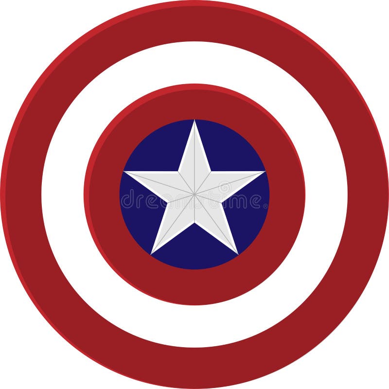 Schild Kapitäns Amerika lizenzfreie abbildung Schild Kapitäns Amerika lizenzfreie abbildung