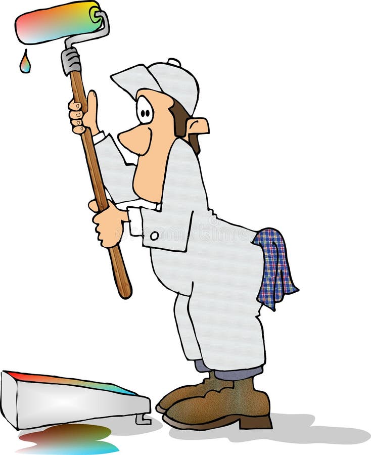 Schilder ook stock illustratie Schilder ook stock illustratie