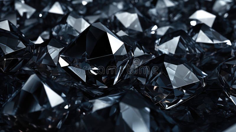 Schimmernder schwarzer Diamantenhintergrund lizenzfreie abbildung