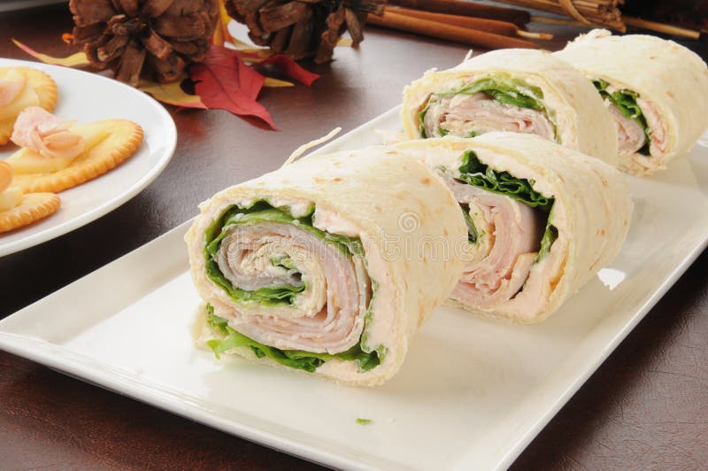 Schinken und Käse Pinwheels stockfotografie Schinken und Käse Pinwheels stockfotografie