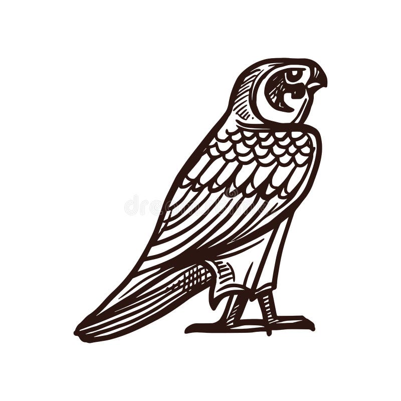 Schita sacră a Egiptului antic royalty free illustration