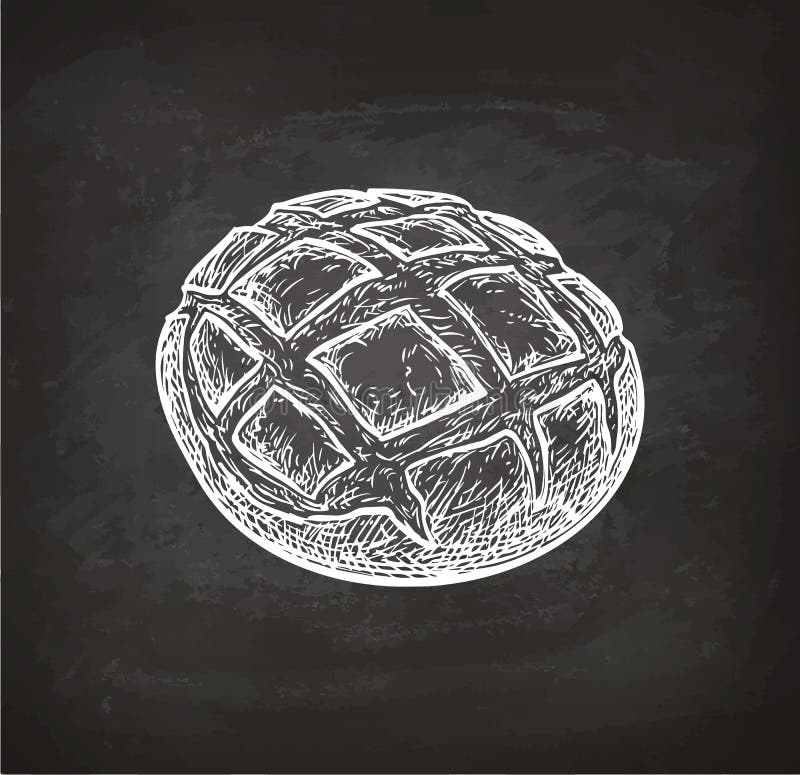 Schizzo rustico del gesso del pane royalty illustrazione gratis Schizzo rustico del gesso del pane royalty illustrazione gratis