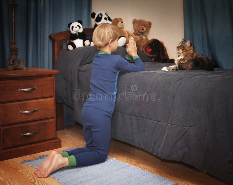 Schlafenszeit-Gebete lizenzfreie stockfotos Schlafenszeit-Gebete lizenzfreie stockfotos