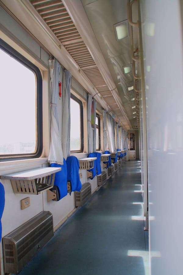 Passenger train interior of ordinary sleeping car , China. Passenger train interior of ordinary sleeping car , China.