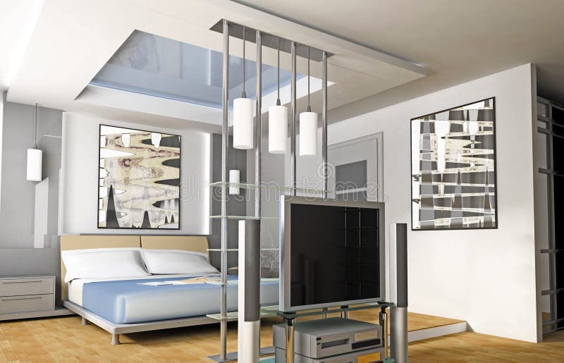 Schlafzimmer stock abbildung Schlafzimmer stock abbildung