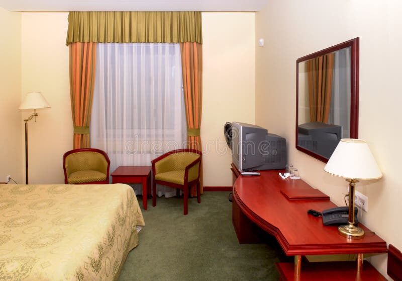 Schlafzimmer im Hotel stockfoto. Bild von bild, sagen - 11720040