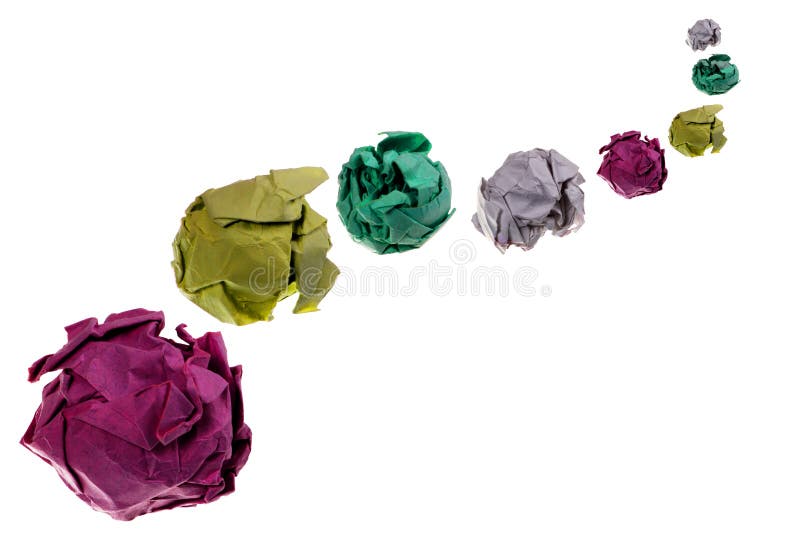 Schlangenklumpen des Papiers lizenzfreie stockfotografie