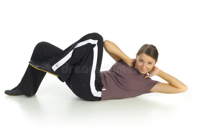 Schlaufe auf dem Fußboden stockbild