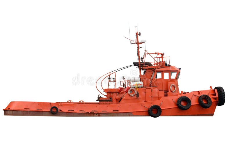 Schlepperboot lokalisiert lizenzfreie stockbilder Schlepperboot lokalisiert lizenzfreie stockbilder