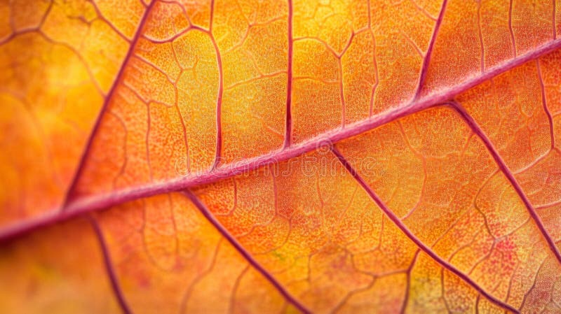 Schließen eines zarten Herbstblattmusters stock abbildung