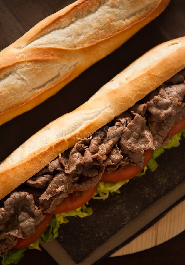 Schließen Sie herauf Sandwichrindfleisch stockfotos Schließen Sie herauf Sandwichrindfleisch stockfotos