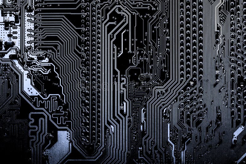 Schließen Sie oben von den Stromkreisen, die auf Mainboard-Technologiecomputerhintergrund-Logikbrett, CPU-Motherboard, Hauptaussc lizenzfreie stockfotos Schließen Sie oben von den Stromkreisen, die auf Mainboard-Technologiecomputerhintergrund-Logikbrett, CPU-Motherboard, Hauptaussc lizenzfreie stockfotos
