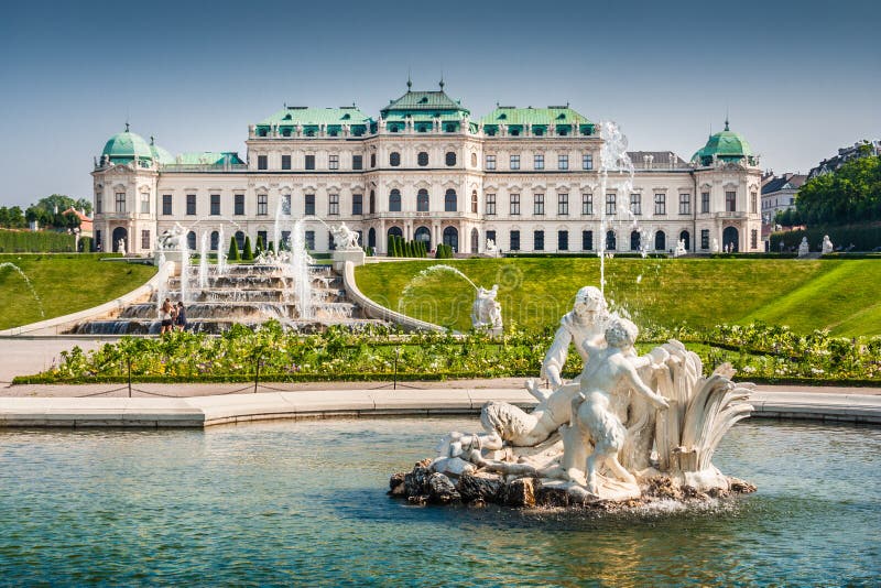 Schloss Belvedere, Vienna, Austria royalty free stock photography