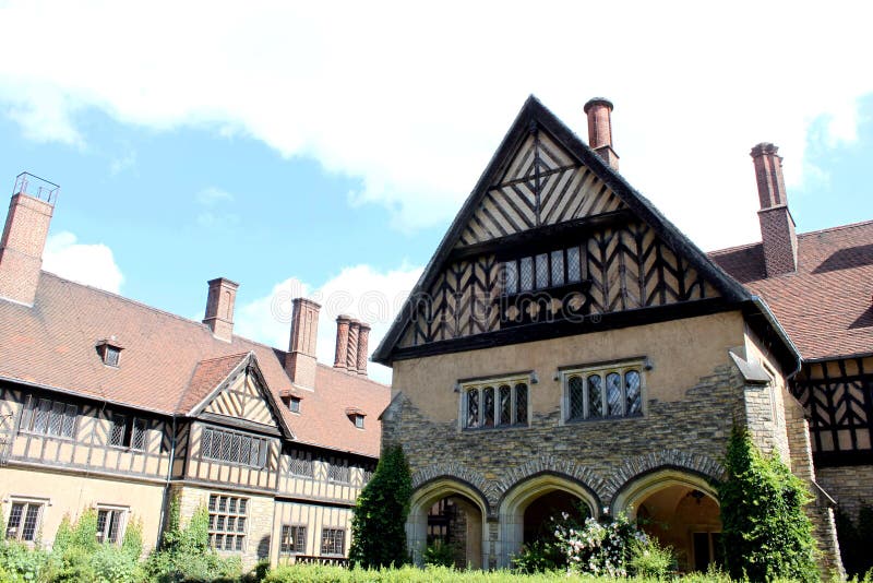 Schloss Cecilienhof, the place of Potsdam Conferen royalty free stock image Schloss Cecilienhof, the place of Potsdam Conferen royalty free stock image