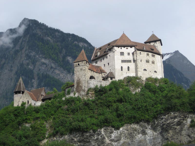Schloss Vaduz stockbild